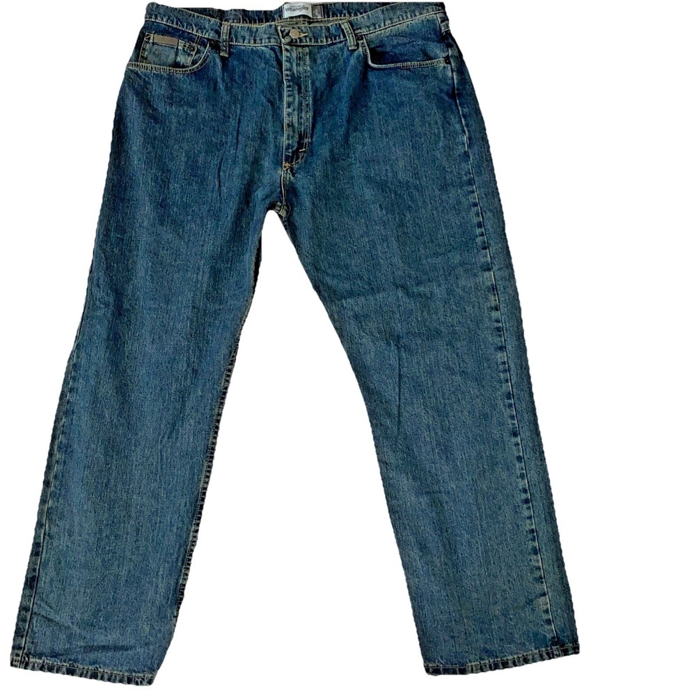 Wrangler Loose Fit Jeans Straight Leg Mens Medium Wash 40X30 Grunge